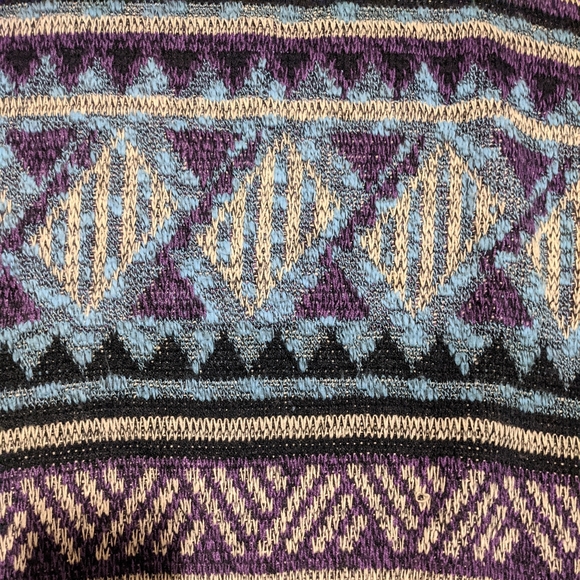 Vntg 90's Expressions Int'l Colorblock Acrylic Blend Boyfriend Sweater Jumper XL - Picture 3 of 5